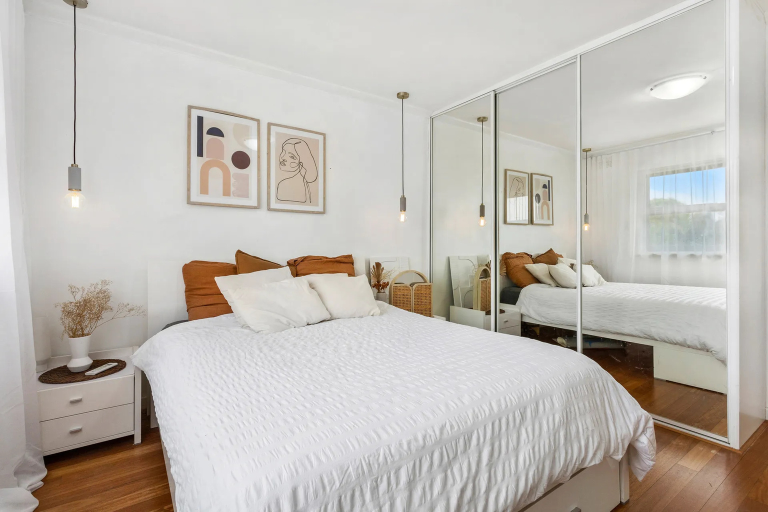 Renovated same-complex bedroom layout
